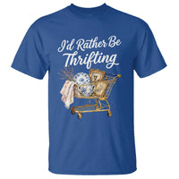 I Would Rather Be Thrifting T Shirt Funny Shopping Quote Vintage Hunter