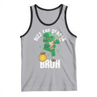 Funny St Patrick's Day Rizz The Season Bruh Tank Top Leprechaun Shamrock