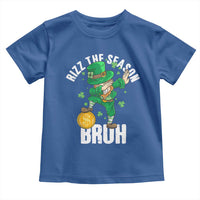 Funny St Patrick's Day Rizz The Season Bruh Toddler T Shirt Leprechaun Shamrock