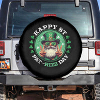 Happy St Pat Rizz Day Spare Tire Cover Leprechaun St Patrick's Day Shamrock