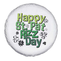 Funny Skibidi St Patrick's Day Spare Tire Cover Happy St Pat Rizz Day Shamrock