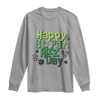 Funny Skibidi St Patrick's Day Long Sleeve Shirt Happy St Pat Rizz Day Shamrock