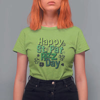 Funny Skibidi St Patrick's Day T Shirt For Women Happy St Pat Rizz Day Shamrock