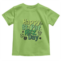 Funny Skibidi St Patrick's Day Toddler T Shirt Happy St Pat Rizz Day Shamrock