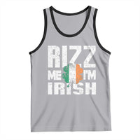 Funny Rizz Me I'm Irish Tank Top St Patrick's Day Vintage Ireland Flag
