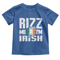 Funny Rizz Me I'm Irish Toddler T Shirt St Patrick's Day Vintage Ireland Flag