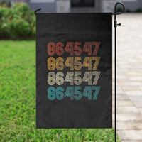 Funny Vintage 80s Style 86 45 47 Retro Stripes Garden Flag - Wonder Print Shop