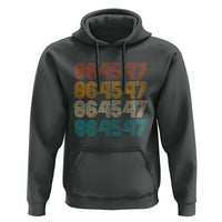 Funny Vintage 80s Style 86 45 47 Retro Stripes Hoodie