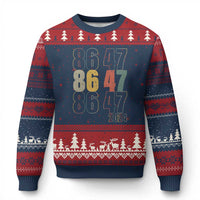 Funny Vintage 80s Style 86 47 2024 Retro Ugly Christmas Sweater - Wonder Print Shop