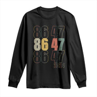 Funny Vintage 80s Style 86 47 2024 Retro Long Sleeve Shirt