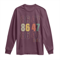 Funny Vintage 80s Style 86 47 2024 Retro Long Sleeve Shirt