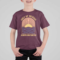 Gulf Of Mexico Always And Forever T Shirt For Kid Retro Beach Sunset