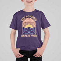 Gulf Of Mexico Always And Forever T Shirt For Kid Retro Beach Sunset