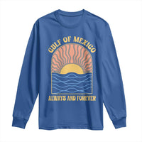 Gulf Of Mexico Always And Forever Long Sleeve Shirt Retro Beach Sunset