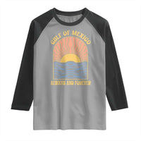 Gulf Of Mexico Always And Forever Raglan Shirt Retro Beach Sunset