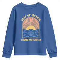 Gulf Of Mexico Always And Forever Youth Sweatshirt Retro Beach Sunset