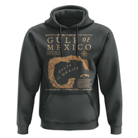 Gulf Of Mexico ESTD 1672 Hoodie Vintage Map