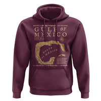 Gulf Of Mexico ESTD 1672 Hoodie Vintage Map
