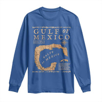 Gulf Of Mexico ESTD 1672 Long Sleeve Shirt Vintage Map