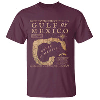 Gulf Of Mexico ESTD 1672 T Shirt Vintage Map