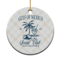Funny Gulf Of Mexico Social Club Stay Salty Always And Forever Ceramic Ornament Coconut Tree Cocktail - Wonder Print Shop
