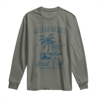 Funny Gulf Of Mexico Social Club Stay Salty Always And Forever Long Sleeve Shirt Coconut Tree Cocktail TS11