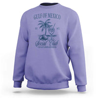 Funny Gulf Of Mexico Social Club Stay Salty Always And Forever Sweatshirt Coconut Tree Cocktail