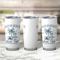 Funny Gulf Of Mexico Social Club Stay Salty Always And Forever Tumbler Cup Coconut Tree Cocktail