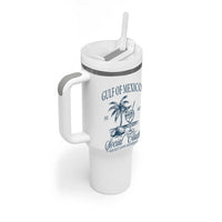 Funny Gulf Of Mexico Social Club Stay Salty Always And Forever Tumbler With Handle Coconut Tree Cocktail