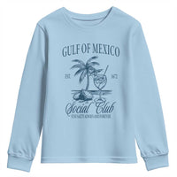 Funny Gulf Of Mexico Social Club Stay Salty Always And Forever Youth Sweatshirt Coconut Tree Cocktail