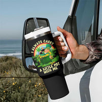 Funny St Patrick's Day Cannabis Weed Tumbler With Handle I Always Carry A Little Pot Leprechaun