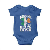 Funny Kiss Me I'm Black Irish Baby Onesie St Patrick's Day Vintage Shamrock