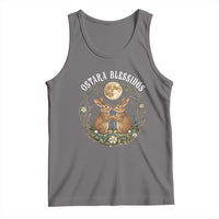 Ostara Blessing Pagan Eostre Easter Day Tank Top Spring Moon Rabbit Spring Equinox Festival