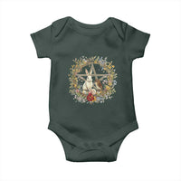 Ostara Blessing Pagan Eostre Easter Day Baby Onesie Rabbit Bird Wiccan Pentagram