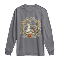 Ostara Blessing Pagan Eostre Easter Day Long Sleeve Shirt Rabbit Bird Wiccan Pentagram