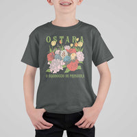 Ostara Eostre Easter Day T Shirt For Kid O Equinoccio De Primavera Eggs Flowers