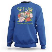 Ostara Eostre Easter Day Sweatshirt O Equinoccio De Primavera Eggs Flowers