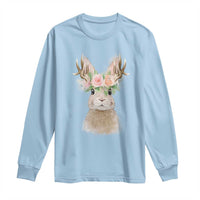 Ostara Pagan Eostre Easter Day Long Sleeve Shirt Rabbit Wolpertinger Spring Equinox Festival