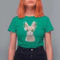 Ostara Pagan Eostre Easter Day T Shirt For Women Rabbit Wolpertinger Spring Equinox Festival
