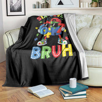 67 Autism Awareness Throw Blanket Funny Six Seven Bruh Autistic Puzzle Kids Boys