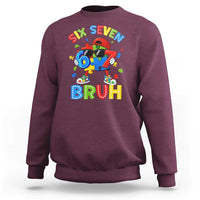 67 Autism Awareness Sweatshirt Funny Six Seven Bruh Autistic Puzzle Kids Boys