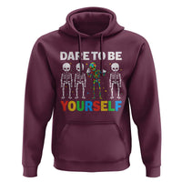 Autism Awareness 67 Hoodie Dare To Be Yourself Six Seven Autism Skeleton