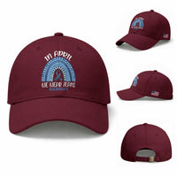 Denim Day Awareness Baseball Cap In April We Wear Jeans Rainbow