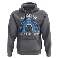 Denim Day Awareness Hoodie In April We Wear Jeans Rainbow