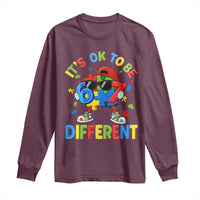 Six Seven Autism Awareness Long Sleeve Shirt It Is Ok To Be Different 67 Meme Puzzle