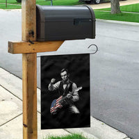 Abraham Lincoln Playing Guitar Vintage American Flag Garden Flag
