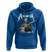 Abe Lincoln Playing Electric Guitar Rocker Hoodie