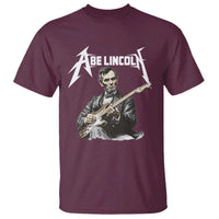 Abe Lincoln Playing Electric Guitar Rocker T Shirt