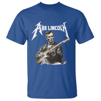 Abe Lincoln Playing Electric Guitar Rocker T Shirt