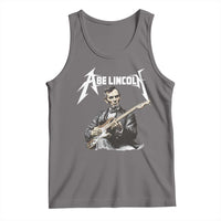 Abe Lincoln Playing Electric Guitar Rocker Tank Top